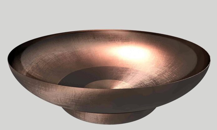 Copper water bowl for dogs